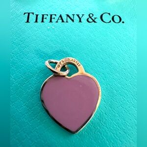 Tiffany & Co RTT lavender heart charm